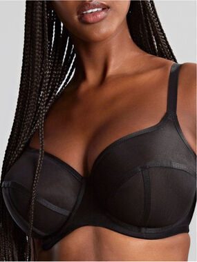 🆕 Panache Tango Essence Balcony Bra Black Size US 32G UK 32F Supportive
